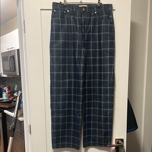 Madewell Blue Straight Leg Pants